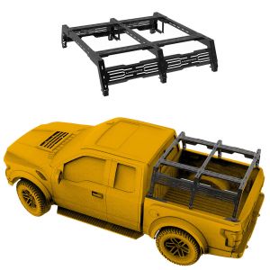 Universal Car Pickup Roll Bar in Black Steel Powder Coating Truck Bed Rack Sport Bars
