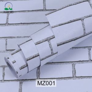 Apartment Decoration Self Adhesive 3D Wallpaper 5M Roll White Brick Pattern