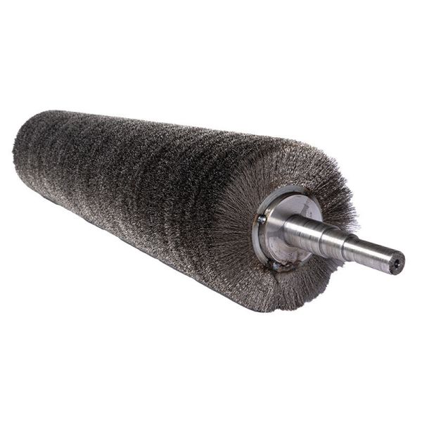 Brass Wire / Steel Wire / Silicon Carbide Industrial Rotary Roller Brush For Polishing