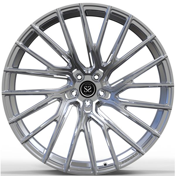 21x9.5 /21x12 Polished Rims For Porsche Turbo