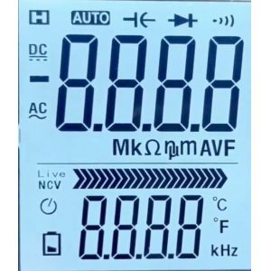 Customized LCD Meter Display Transmissive HTN Segment LCD Display