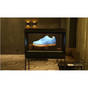 Advertising , POS Holocube 42” , Combines holographic 3D content with physical