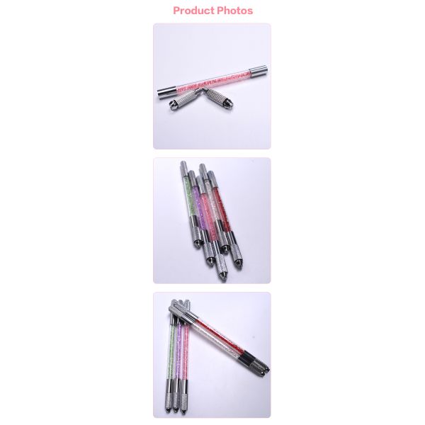 Double Side Head Tattoo Microblading Pen Tattoo Machine Eyebrow Microblading Pens for Permanent Makeup Tattoo Supplies