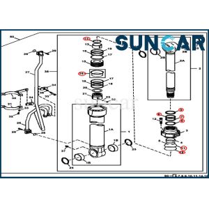4S00783 JOHN DEERE Boom Repair Sealing Kit Cylinder Components Fits 380GLC