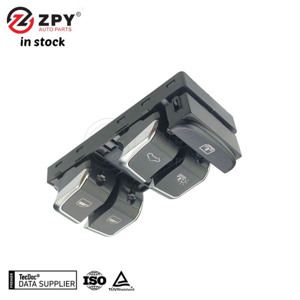 ZPY Rear Right Chrome Plated Master Power Window Switch for Audi A6 4G0 959 851C