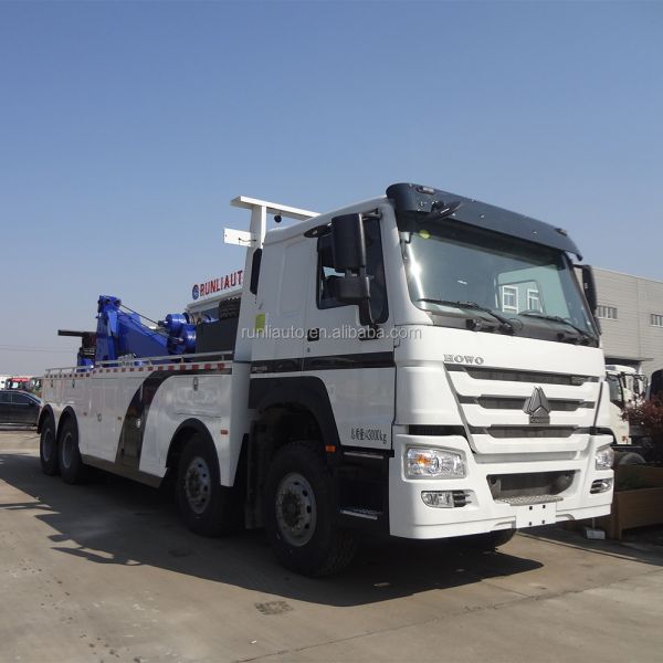 SINOTRUK HOWO Road Wrecker Truck Heavy Duty Rotator Tow Truck 8x4 35tons