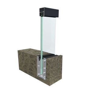 Minimalist Design Style U Channel Glass Balustrade for Glass Handrails Balcony