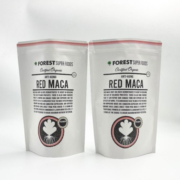 Buy Resealable White Kraft Aluminum Laminated Bags Biodegradable at wholesale prices