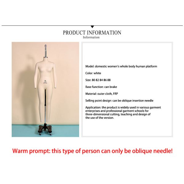 Female Mannequin dressmaker female full body without head dress form tailoring mannequin female