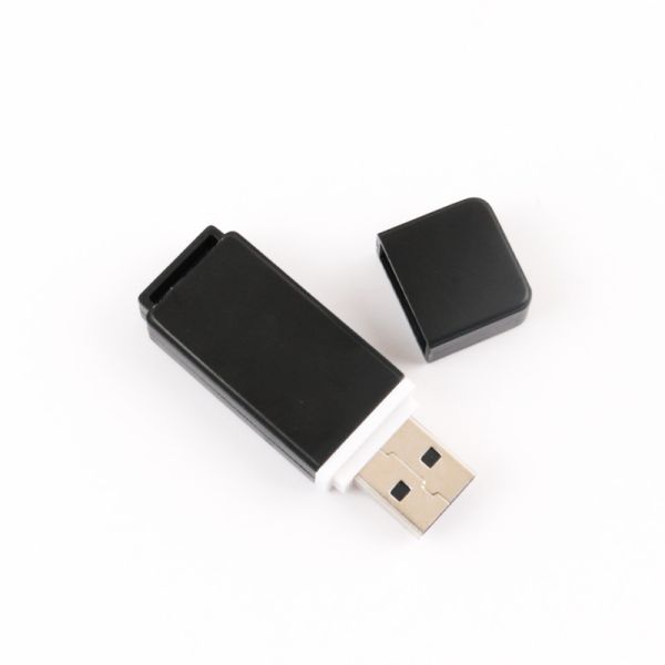 Customizable Black and White Rubber Oil USB Stick for Gift and Retail