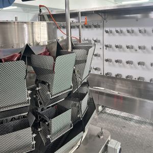 Ribeye Steaks Screw Multihead Weigher Plastic Box Packaging Equipment