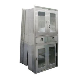 Hospital Furniture Instrument Stainless Steel Medical Cabinet With Solid
