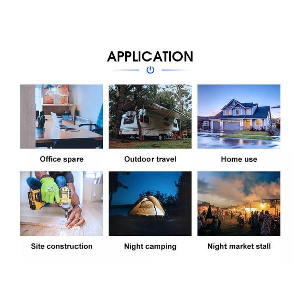 1500W Portable Power Bank Station, Portable 220v Outdoor Power Station Inverter Generator