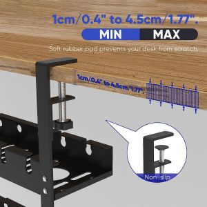 Double Layer Design Cable Management Tray No Drilling Required for Wire