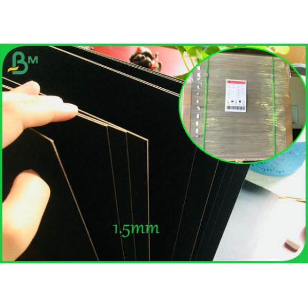 800GSM 1.2mm Both Side Coated Black Color Paper Board For Making High - End Gift