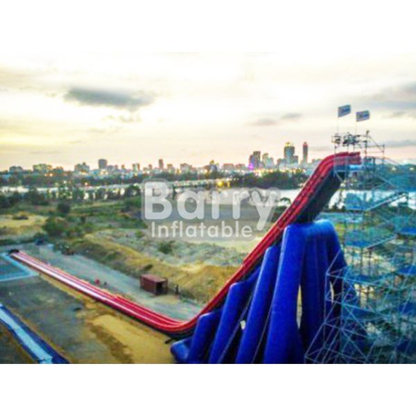 0.55mm PVC Commercial Grade Giant Inflatable Slide Easy Setup For Outdoor