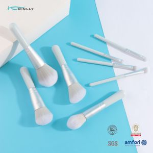 8pcs Mini Size Makeup Brushes Small MQO Short Handle Kit With Soft Synthetic