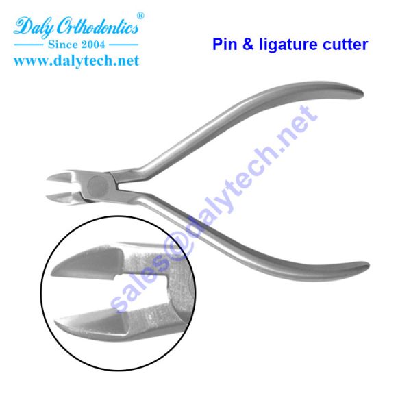 Pin and ligature cutter pliers of orthodontics from professional dental tools