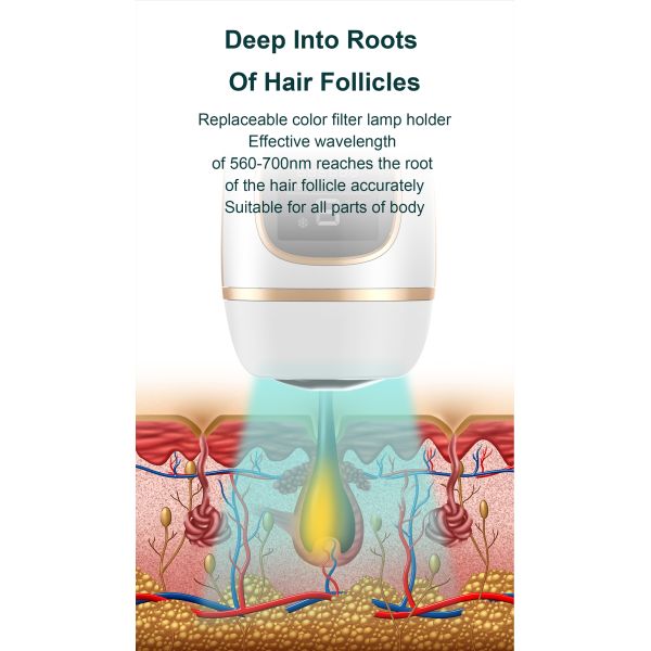 Freezing Point Laser IPL Hair Removal Epilator 990000 Flashes Home Use Portable Ice Cool Painless Hair Remove Device Dep