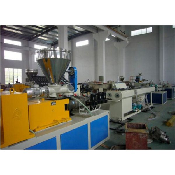Buy High Efficiency Plastic Extrusion Machine Pvc Pipe Making Machine With Twin Screw at wholesale prices