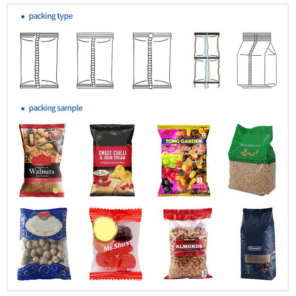 Mozzarella Cheese Candy Beef Jerky Garlic Granule Packaging Machine Electric