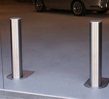 Hot selling automatic stainless steel pneumatic bollard fixed