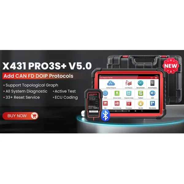 2024 New- LAUNCH X431 CRP919E BT Car Diagnostic Tools CANFD/DOIP OBD2 Scanner All System Active Test 31+ Reset