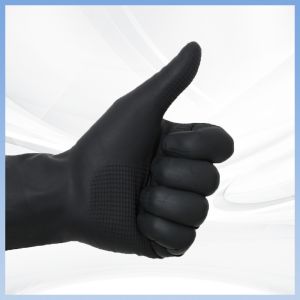 Premium Chemical Resistant Latex Gloves Odorless Disposable Exam Gloves