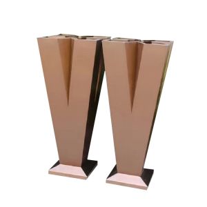 Cup shape stainless steel galvanized flower planter