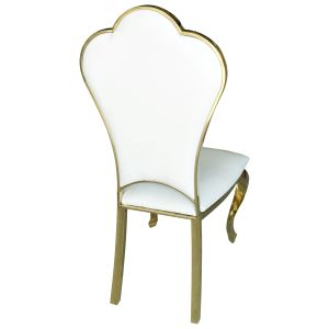Fixed Seat Cushion Gold Leg Chairs For Wedding Reception