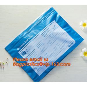 high quality a4 plastic PP poly envelope zipper lock file folder bag with front