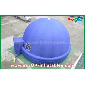 Blue 7m DIA Inflatable Planetarium Dome Durable Architecture Projection Tent