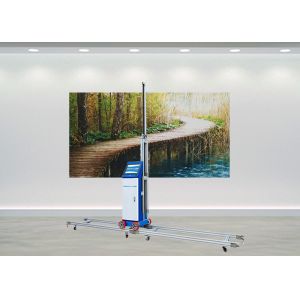Quality 8 Core CPU Vertical Wall Inkjet Mural Printer 9600DPI H Rail For Ceramic Tile Glass for sale