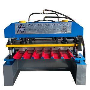 7 rib trapezoidal roofing sheet roll forming machine