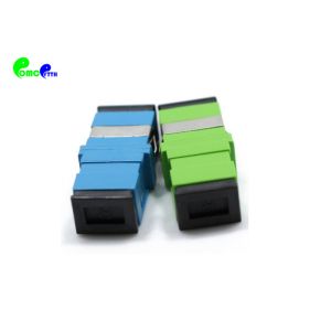 Optical Fiber Adapter High Performance SC SX SM Flangeless / Reduced Green Blue