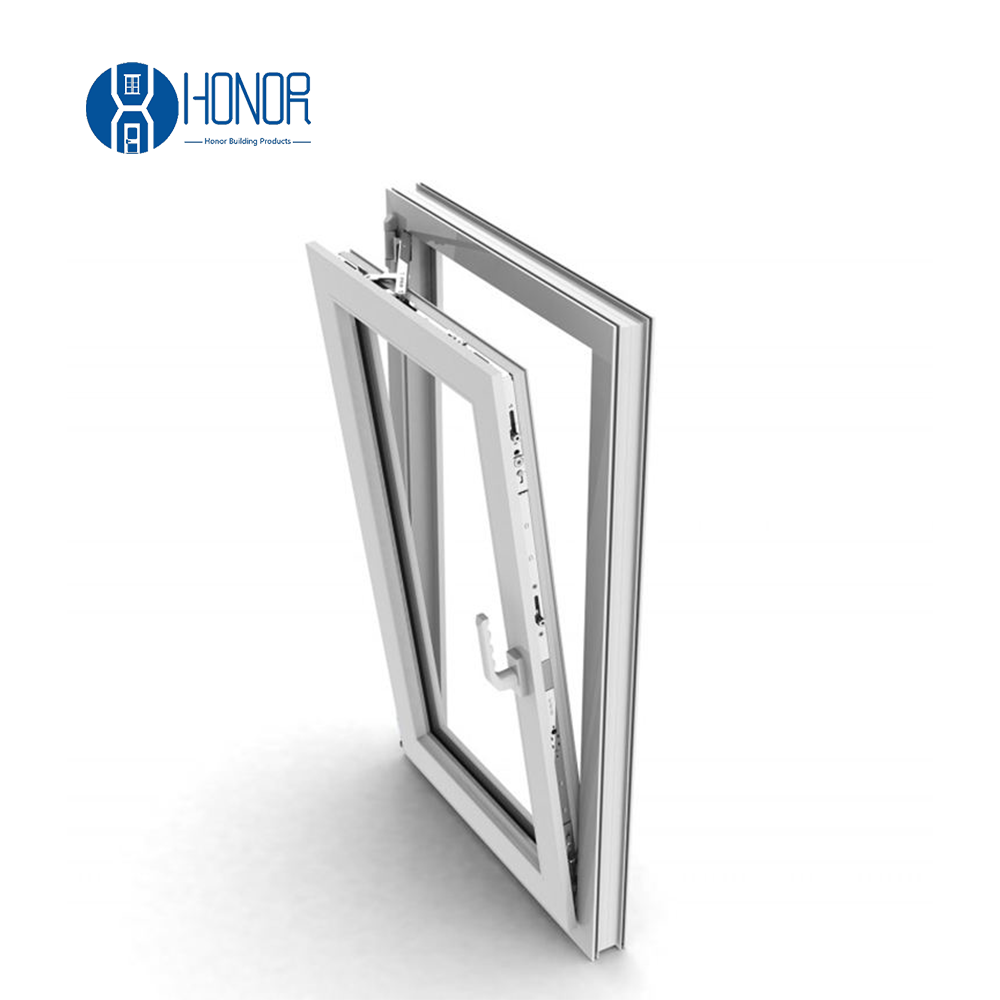 Hot Sale UPVC Casement Tilt Turn Window with Double Glazing