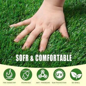 Outdoor Artificial Green Grass 35mm Turf Artificial Grass Landscape Natural