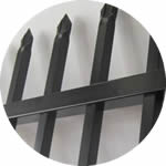 Welded steel fence panels