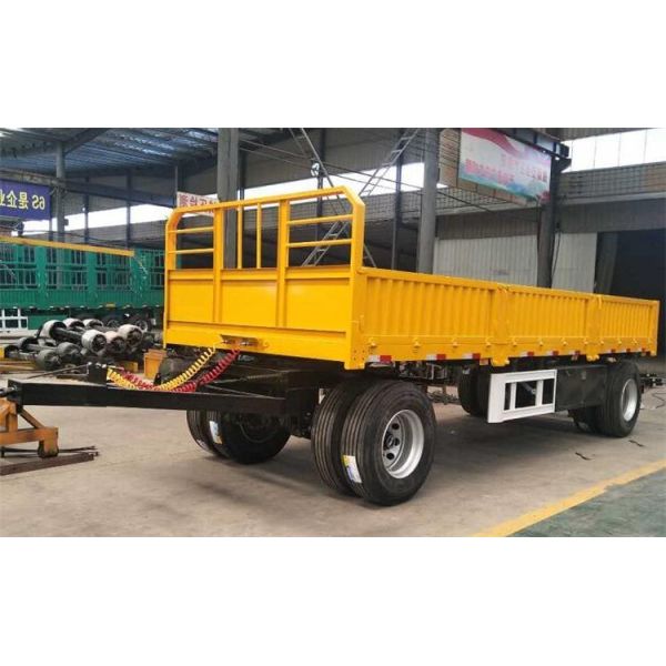 Bogie Suspension Detachable Drawbar Side Wall Semi Trailer