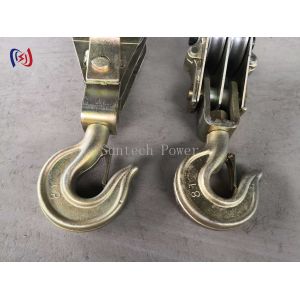 30KN-100KN Lifting Block And Tackle Both Side Open With Dual Sheave