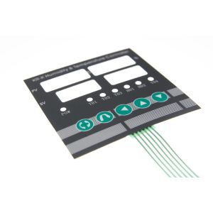 Tactile 10 PIN Membrane Switch Keypad Custom 5 Keys Embossed
