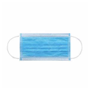 Disposable Blue Earloop Face Mask , Foldable Non Woven Fabric Mask