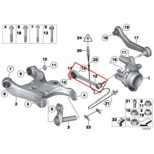 For Rolls-Royce Phantom RR1 2002-2012 Rear Suspension Lower Control Arm OEM