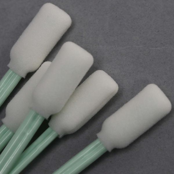 Buy Steam Autoclavable Industrial Foam Swabs 125mm With Polystyrene Handle at wholesale prices