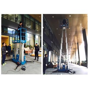 Outdoor 14 Meter Height Access Platforms Electric Scissor Lift Platform For