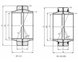 Radial Spherical Plain Bearings with Wide Inner Ring and Fitting Crack GE35HO