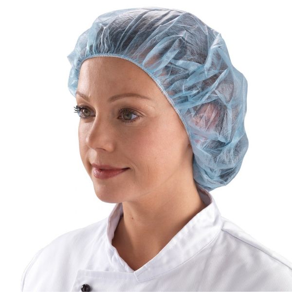 Buy 21" Disposable Non Woven bouffant clip cap With Elastic Band at wholesale prices