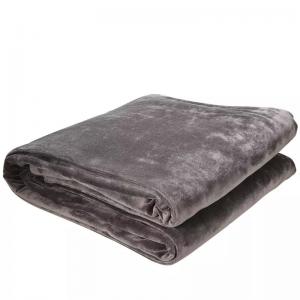 China Fast Heating Electric Sherpa Heated Blanket Throw With Double Layer Flannel on sale
