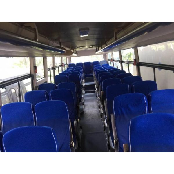 52 Seats 2012 Used Yutong Buses Yellow Front Diesel Engine Left Steering ZK6112