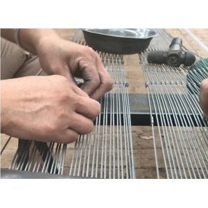 Customized Shape Design Stainless Steel Rope Mesh with Diamond Hole Shape for